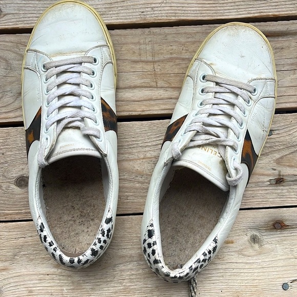 Celine Triomphe TRO1L Animal Print Sneakers Size 40 (US 9.5) - Picture 7 of 15